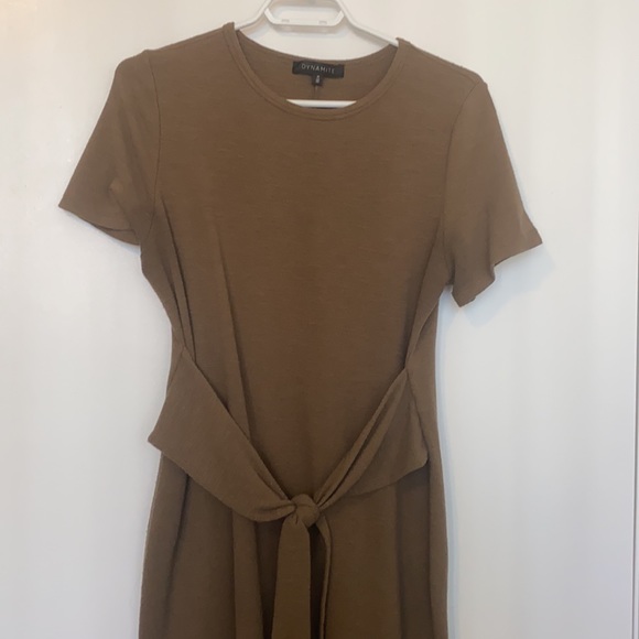 Green work dress - Picture 2 of 2